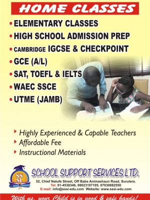 Lekki/Ajah IGSCE, SSCE summer coaching class home tutors